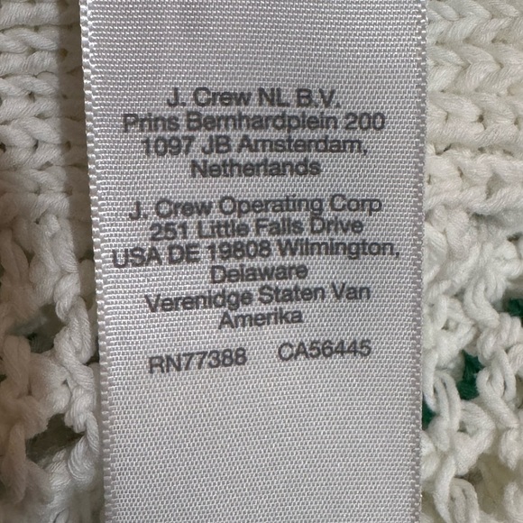 Madewell Crew Neck Open-Stitch Sweater Tee in Green Stripe. Size Small. NWT - Picture 14 of 16